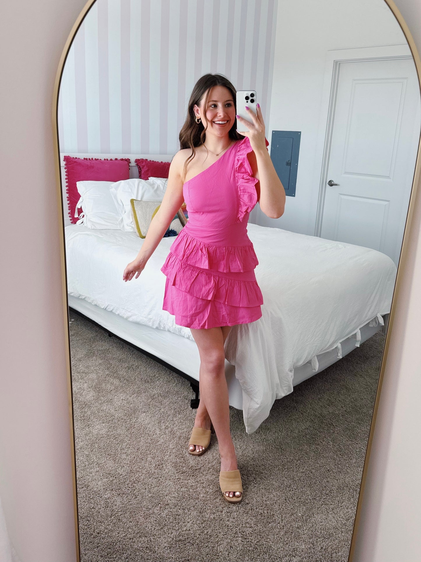 Pretty In Pink Ruffle Dress
