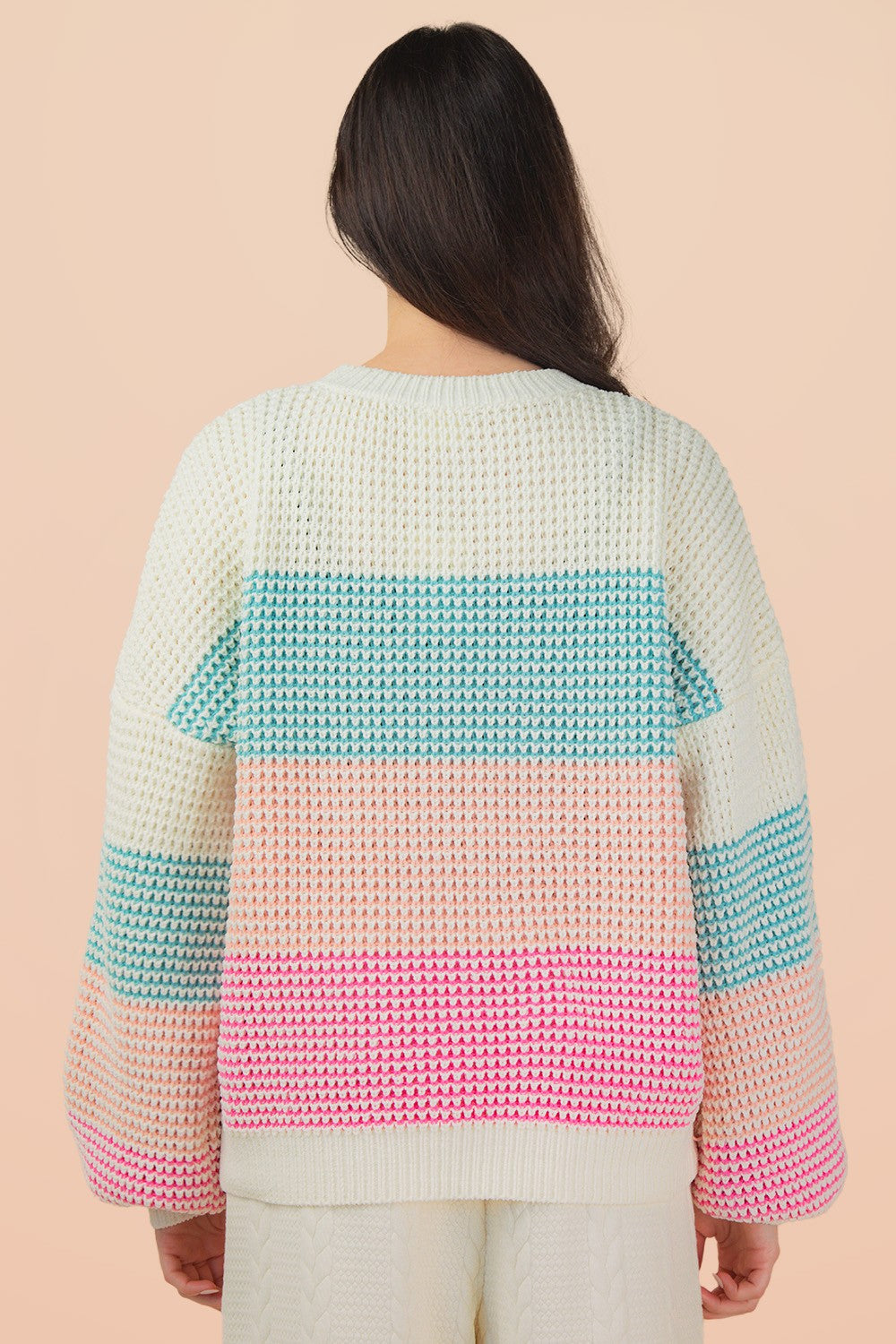 PREORDER: Starburst Colorblock Striped Sweater
