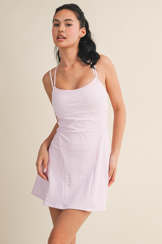 PREORDER: On The Move Gingham Layered Athletic Dress (EARLY JUNE)