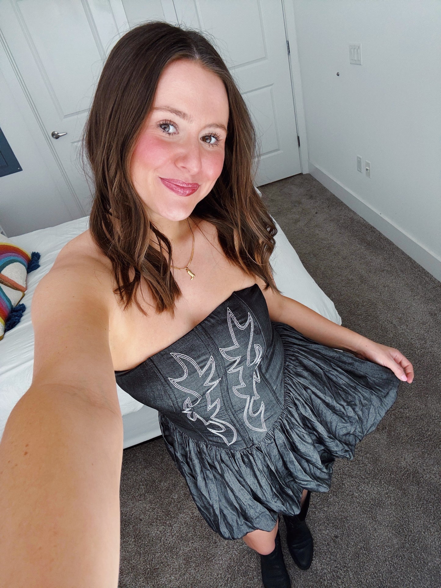 Hang Tight Honey Bubble Dress