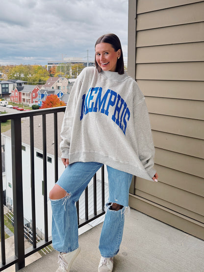 Memphis Reversible Mock Neck Sweatshirt