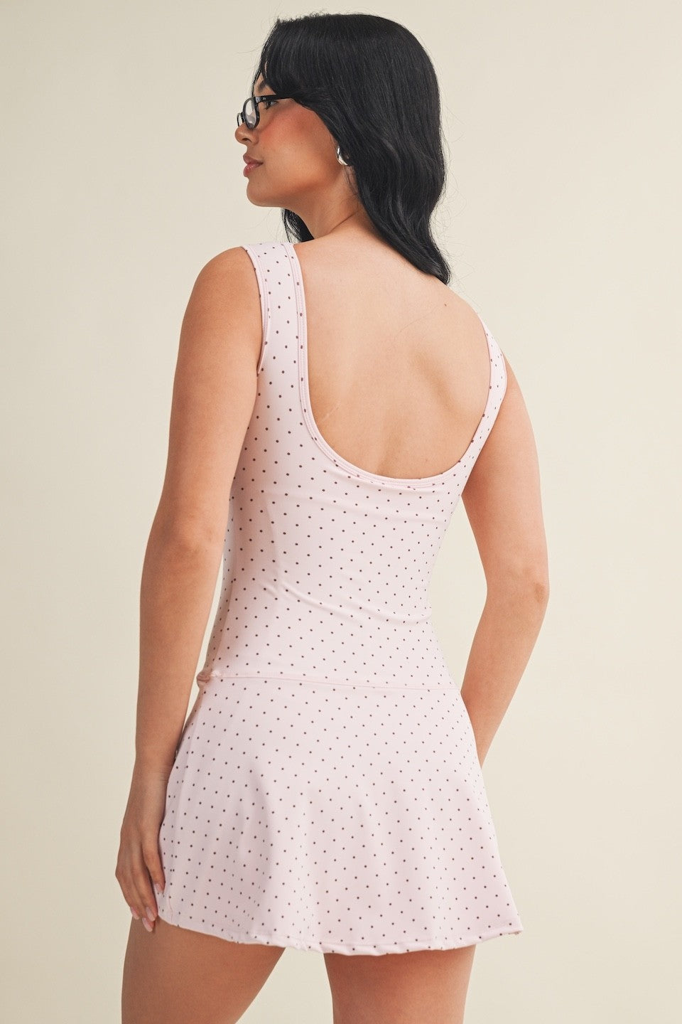 Out & About Polka Dot Athletic Dress