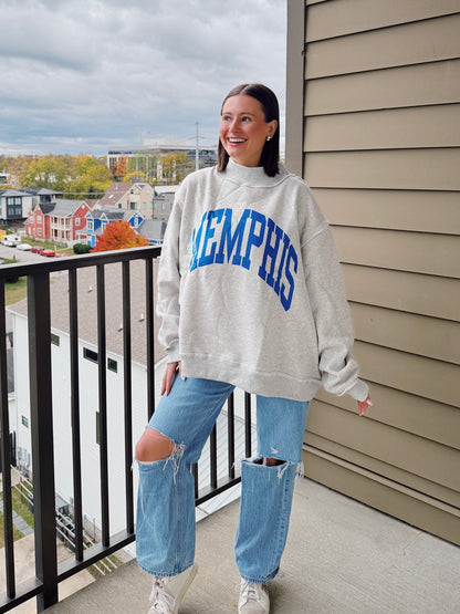 Memphis Reversible Mock Neck Sweatshirt