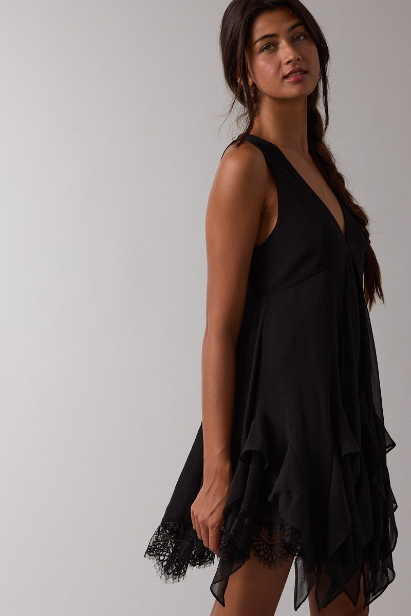 Rustic Romance Ruffle Romper Dress