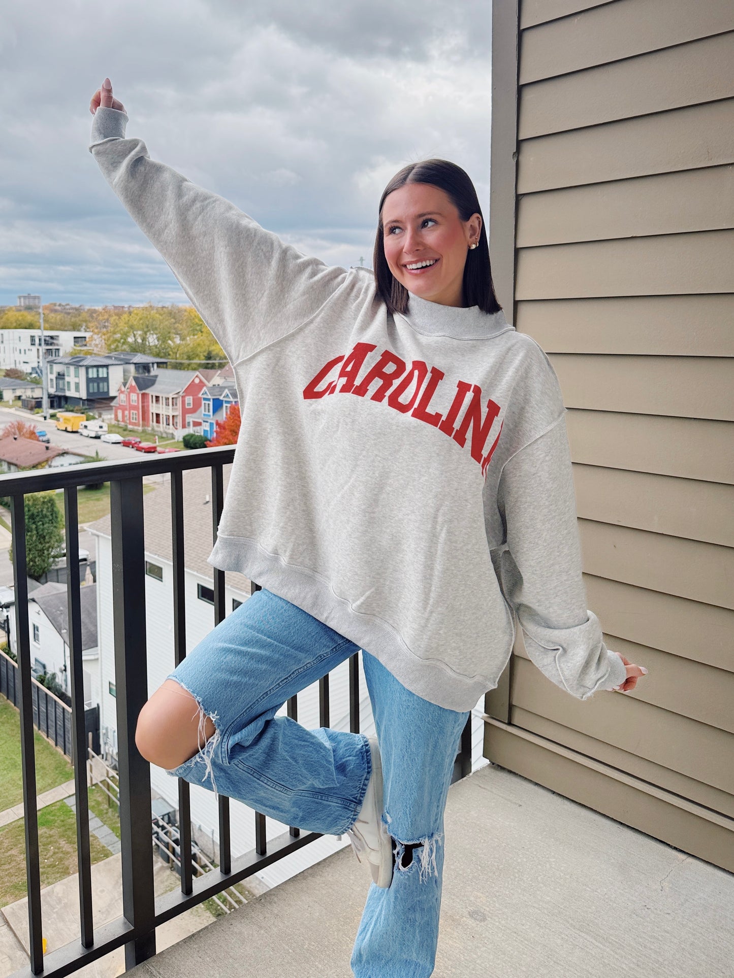 South Carolina Reversible Mock Neck Sweatshirt