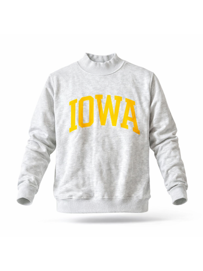 Iowa Reversible Mock Neck Sweatshirt
