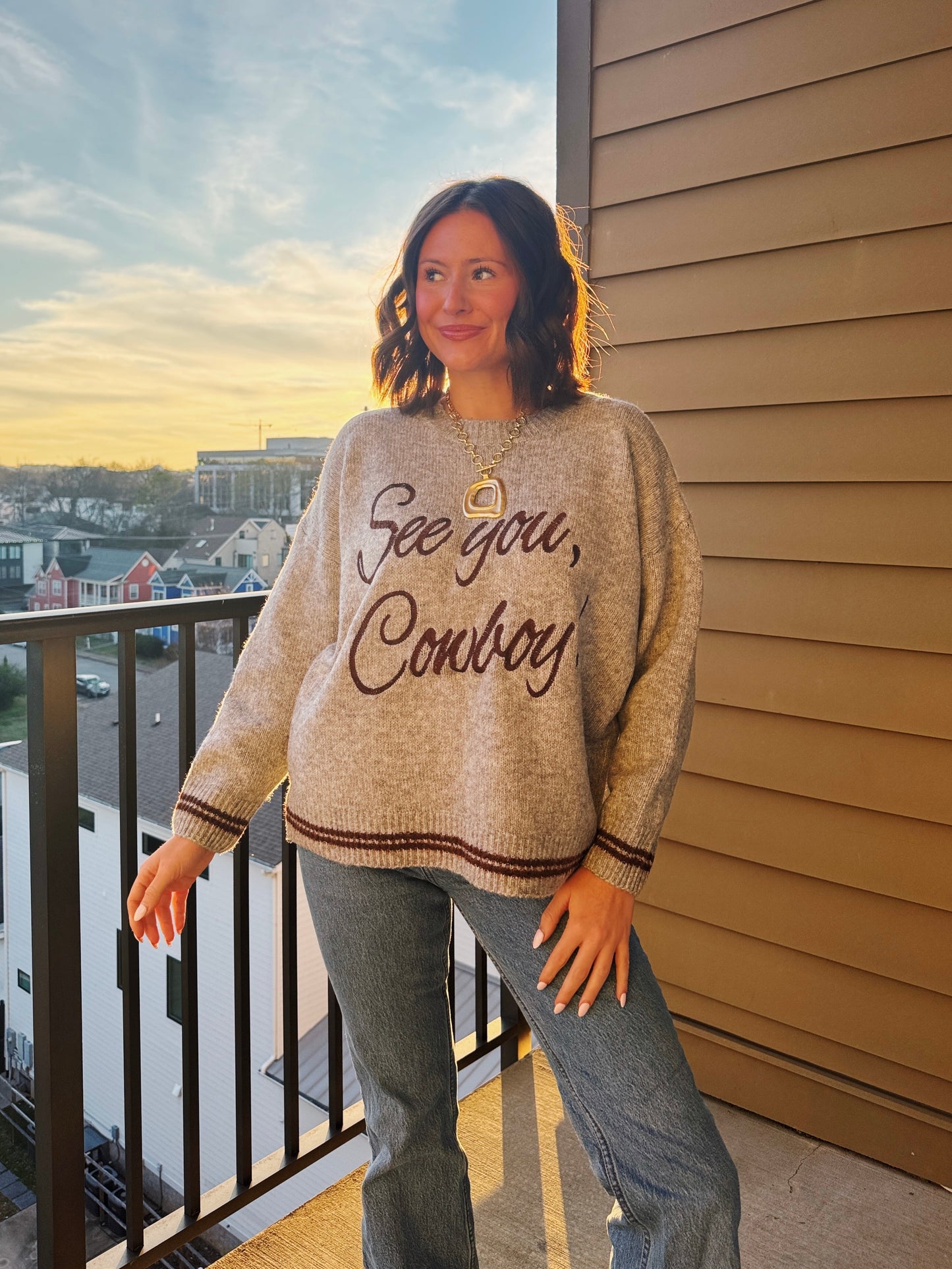 See You Cowboy Sweater