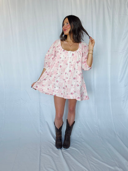 Spring Fling Floral Eyelet Romper
