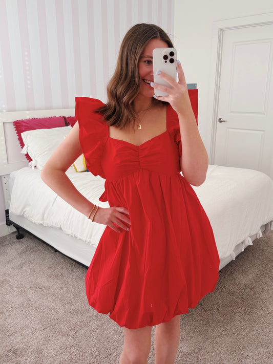 Candy Apple Bubble Dress