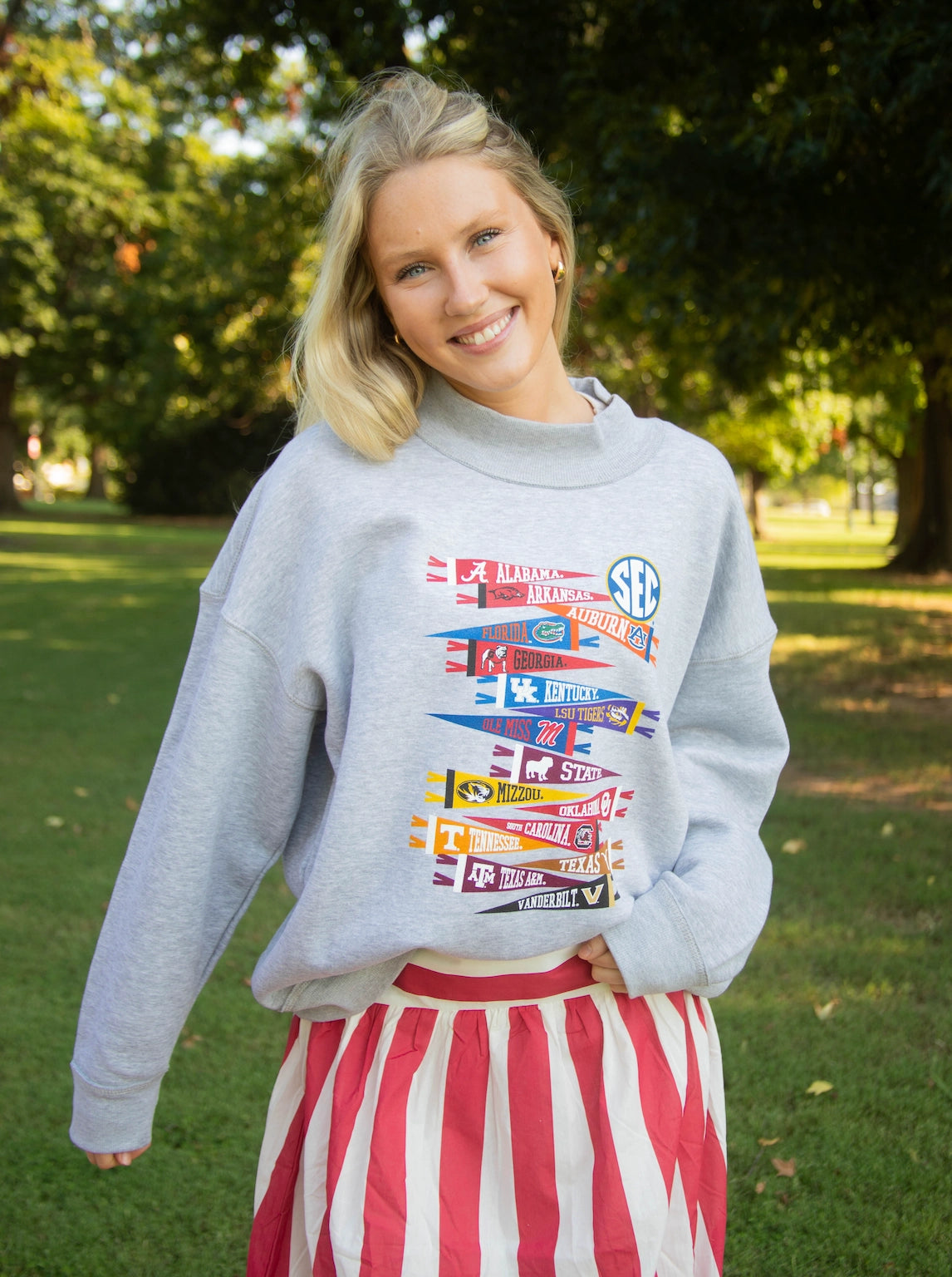 PREORDER: SEC Pennant Mock Neck Sweatshirt (EARLY SEPTEMBER)