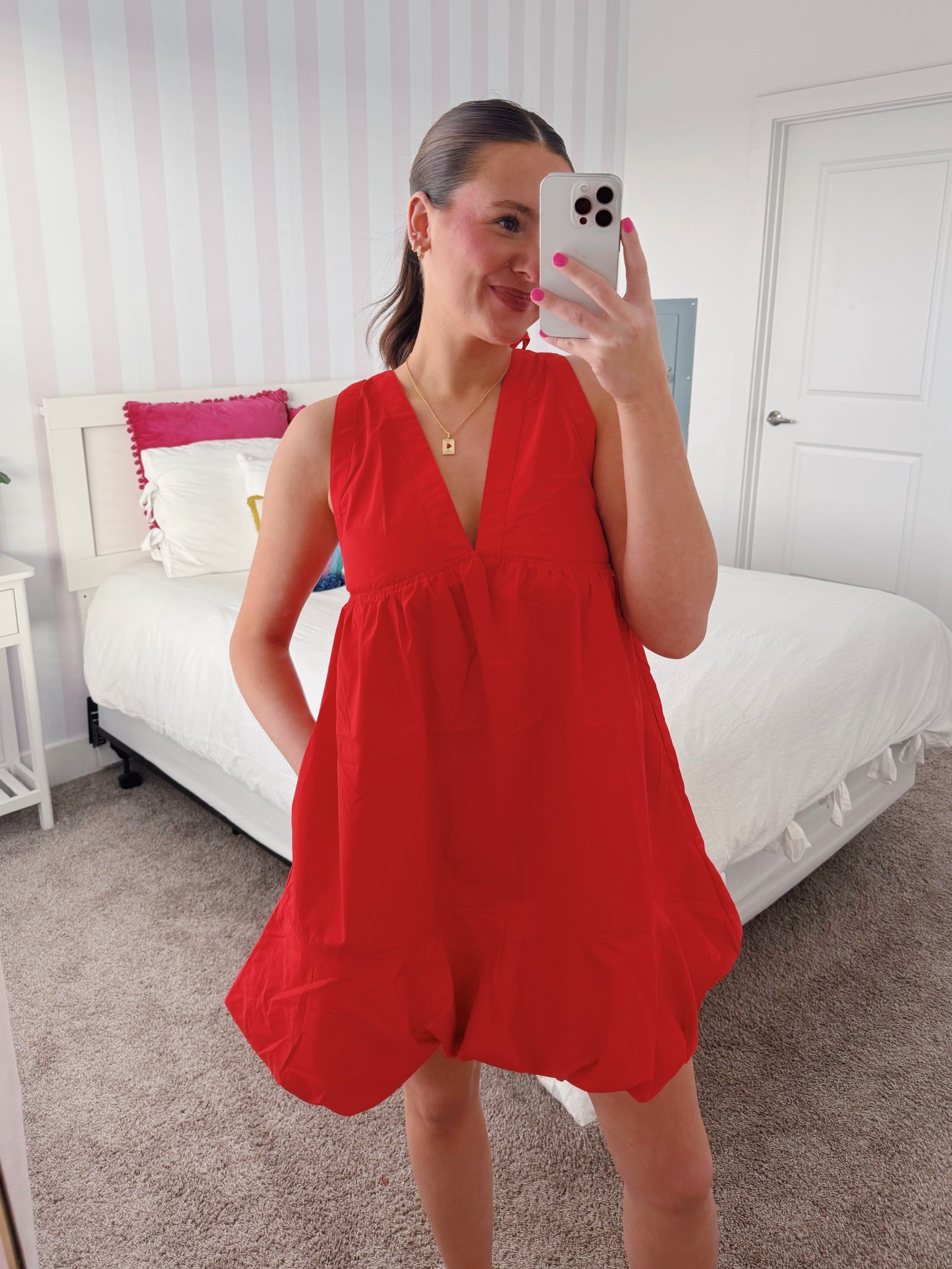 Steal a Kiss Bow Back Bubble Dress
