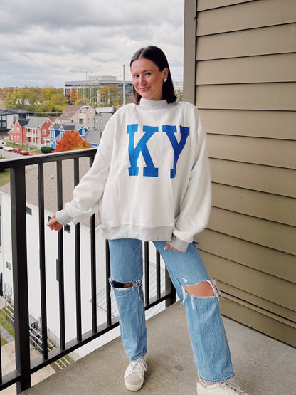Kentucky Reversible Mock Neck Sweatshirt