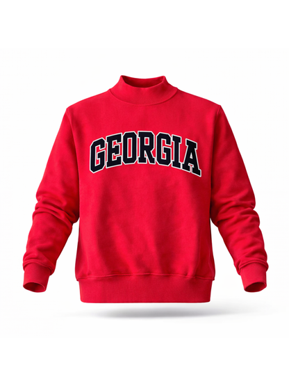 Georgia Reversible Mock Neck Sweatshirt