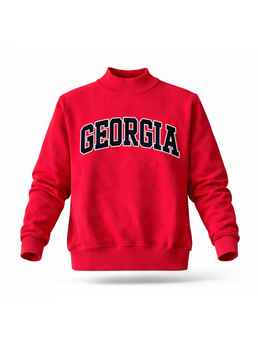 Georgia Reversible Mock Neck Sweatshirt