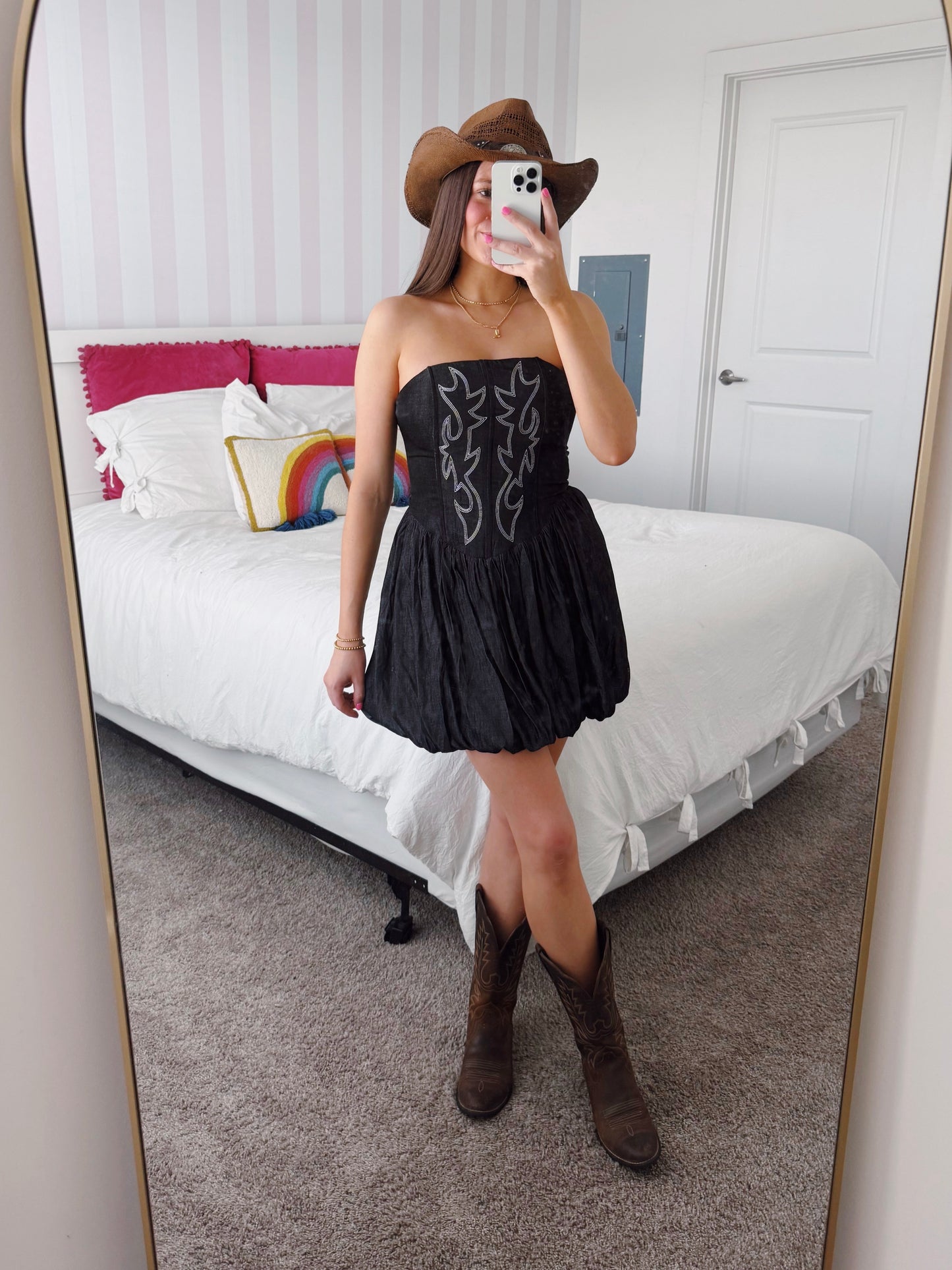 Hang Tight Honey Bubble Dress