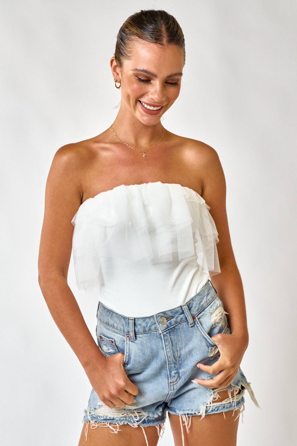 Party Time Ruffle Bodysuit