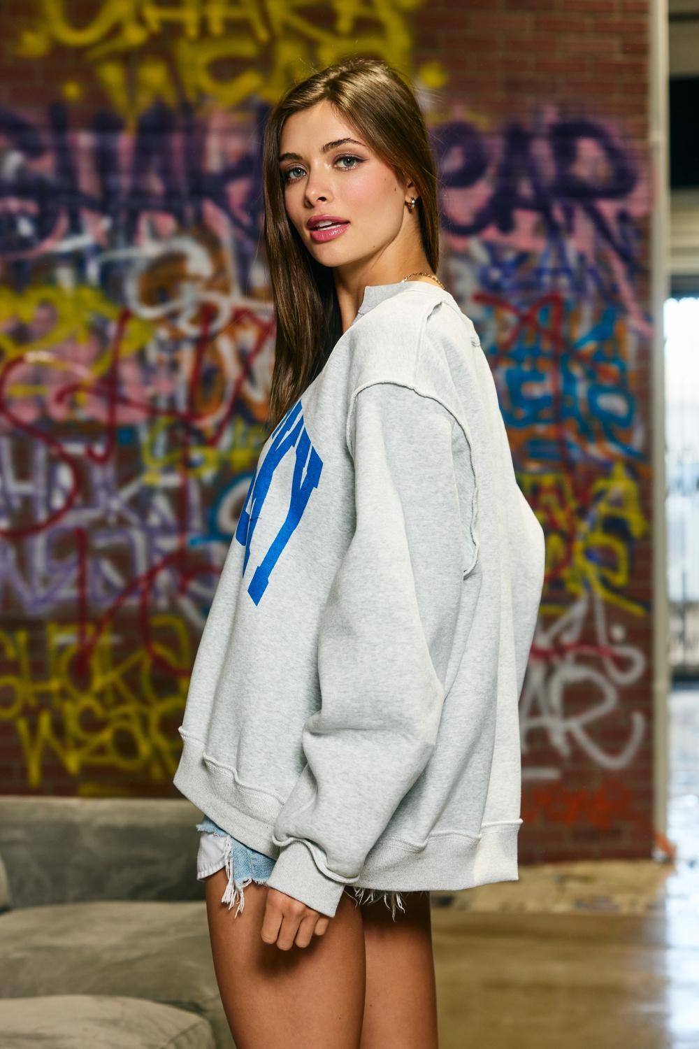 PREORDER: Kentucky Split Neck Sweatshirt (EARLY AUGUST)