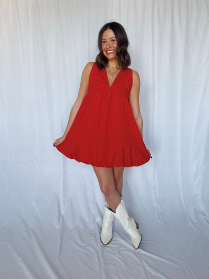 Steal a Kiss Bow Back Bubble Dress