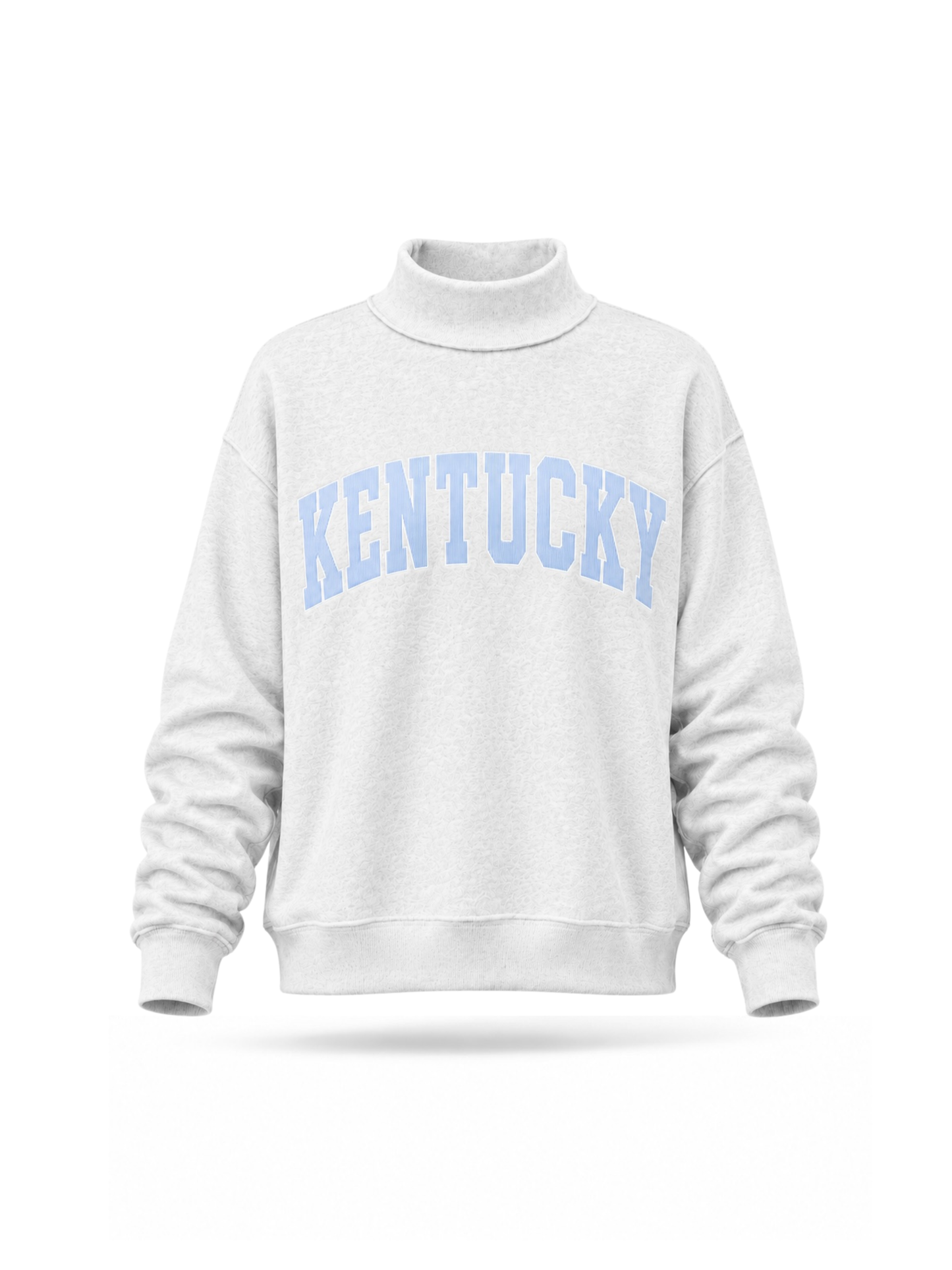 PREORDER: Pinstripe Embroidered Kentucky Mock Neck Sweatshirt (EARLY AUGUST)
