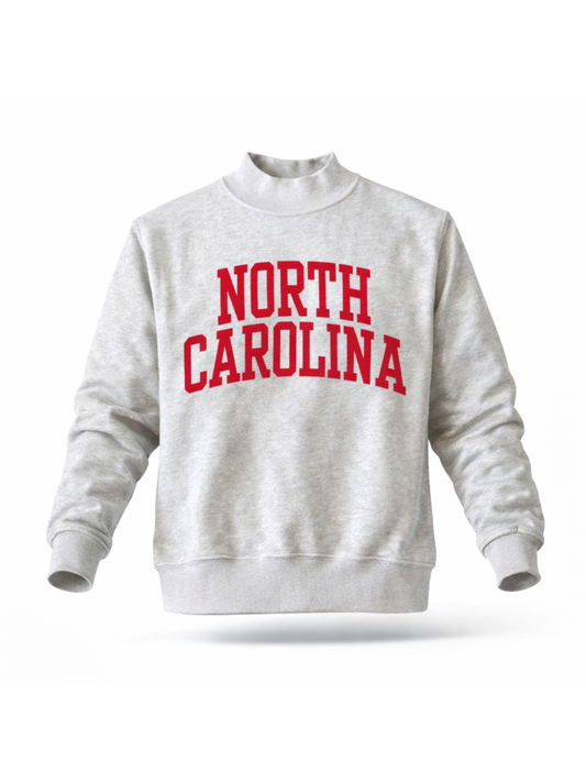 PREORDER: North Carolina Reversible Mock Neck Sweatshirt (EARLY MAY)