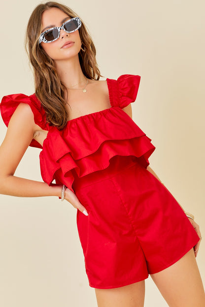 Perfect Picnic Ruffle Romper