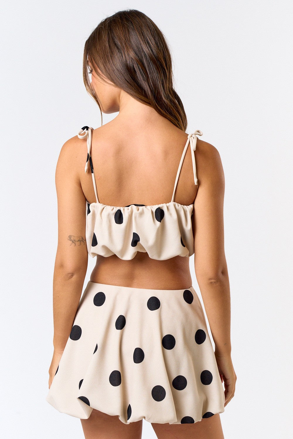 Minnie Mouse Spotted Bubble Top & Skirt Set