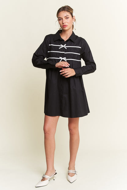 Darling Days Bow Button Down Dress