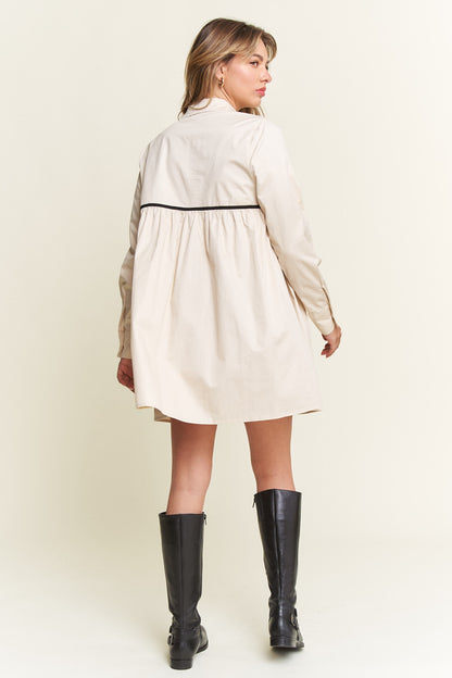 Darling Days Bow Button Down Dress