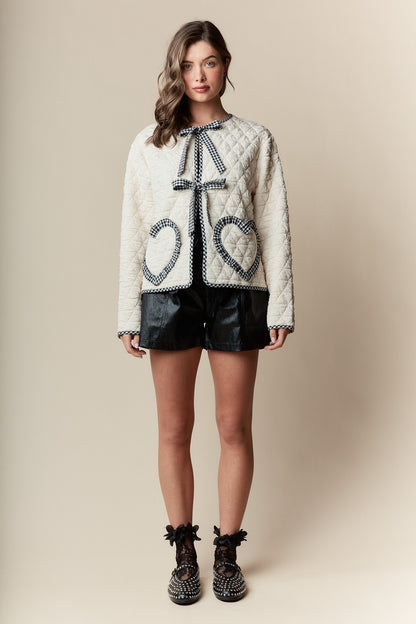 Love of My Life Quilted Heart Jacket