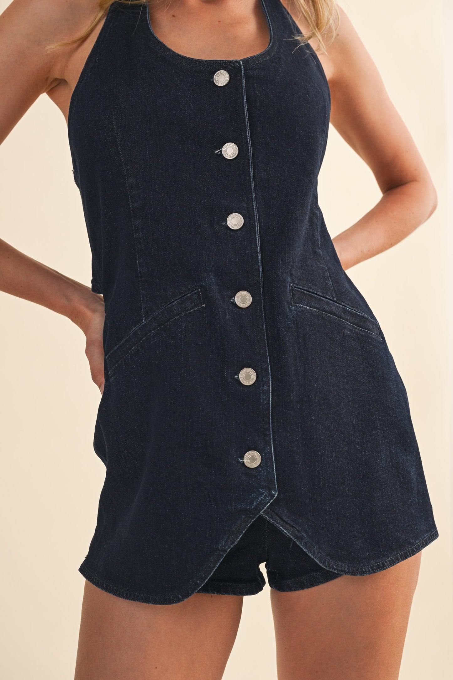 Red Dirt Road Denim Romper