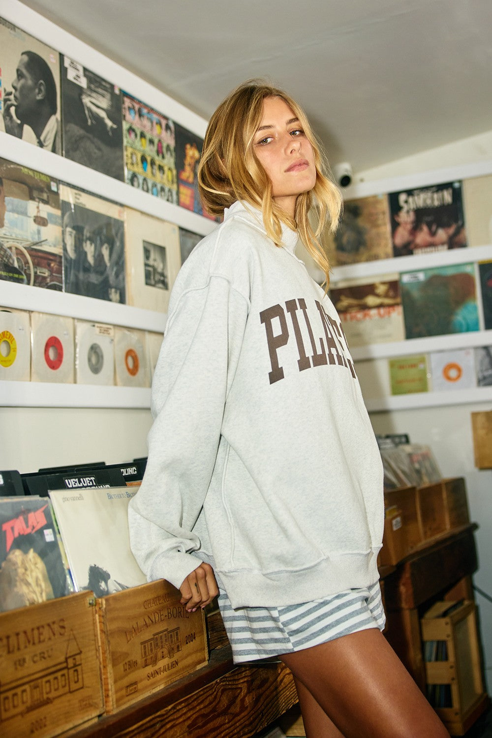 PREORDER: Pilates/Yoga Reversible Mock Neck Sweatshirt (EST. SHIP DATE: 2/13)