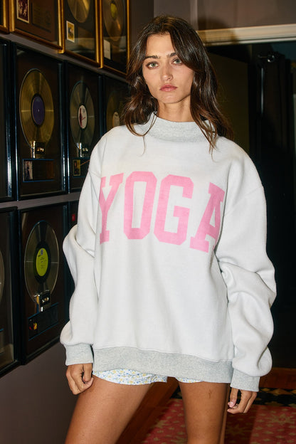 PREORDER: Pilates/Yoga Reversible Mock Neck Sweatshirt (EST. SHIP DATE: 2/13)