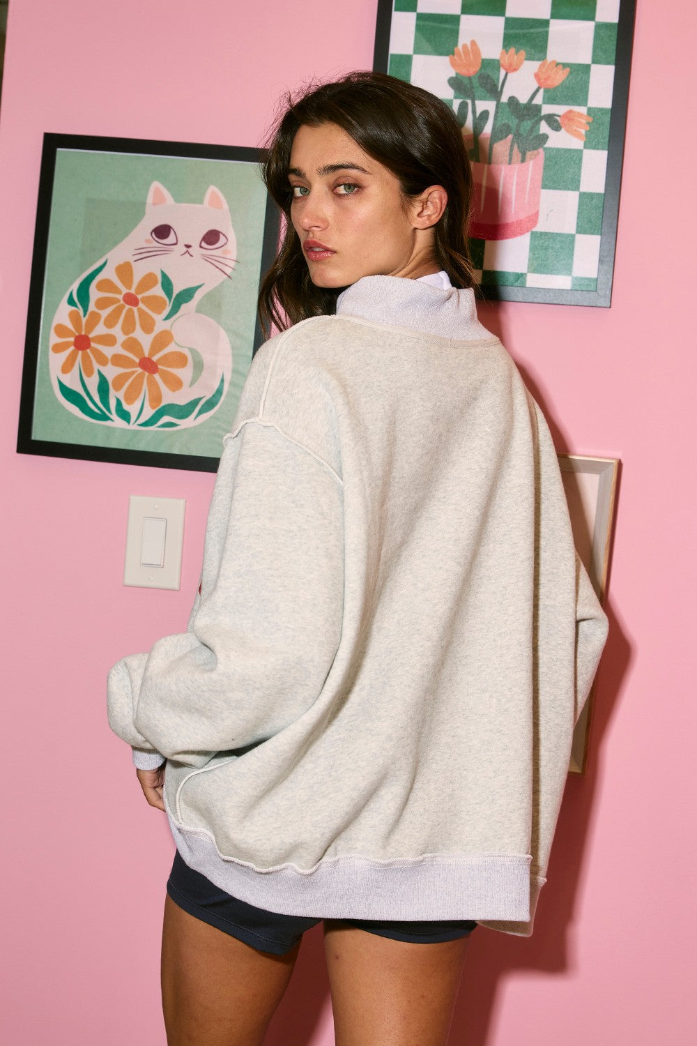 PREORDER: Georgia Reversible Mock Neck Sweatshirt (EST. SHIP DATE 3/2)