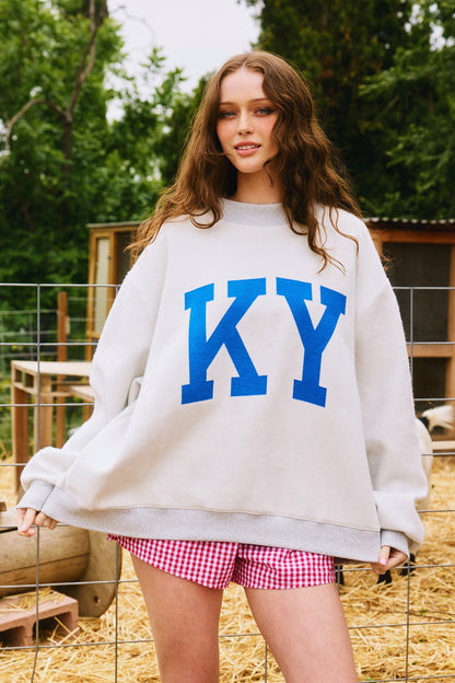 PREORDER: Kentucky Reversible Mock Neck Sweatshirt