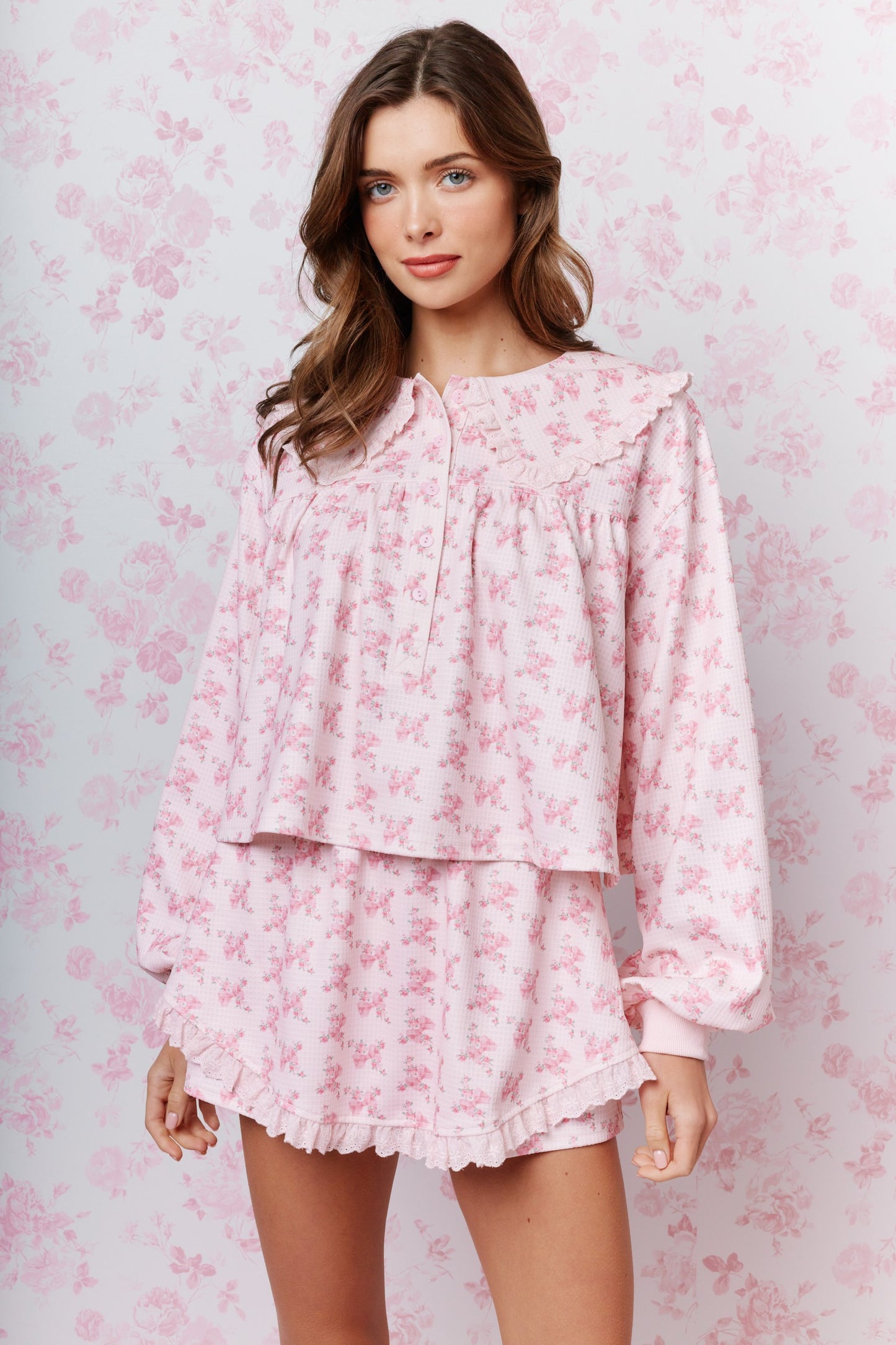 Secret Garden Floral Top & Skort Set