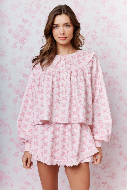 Secret Garden Floral Top & Skort Set