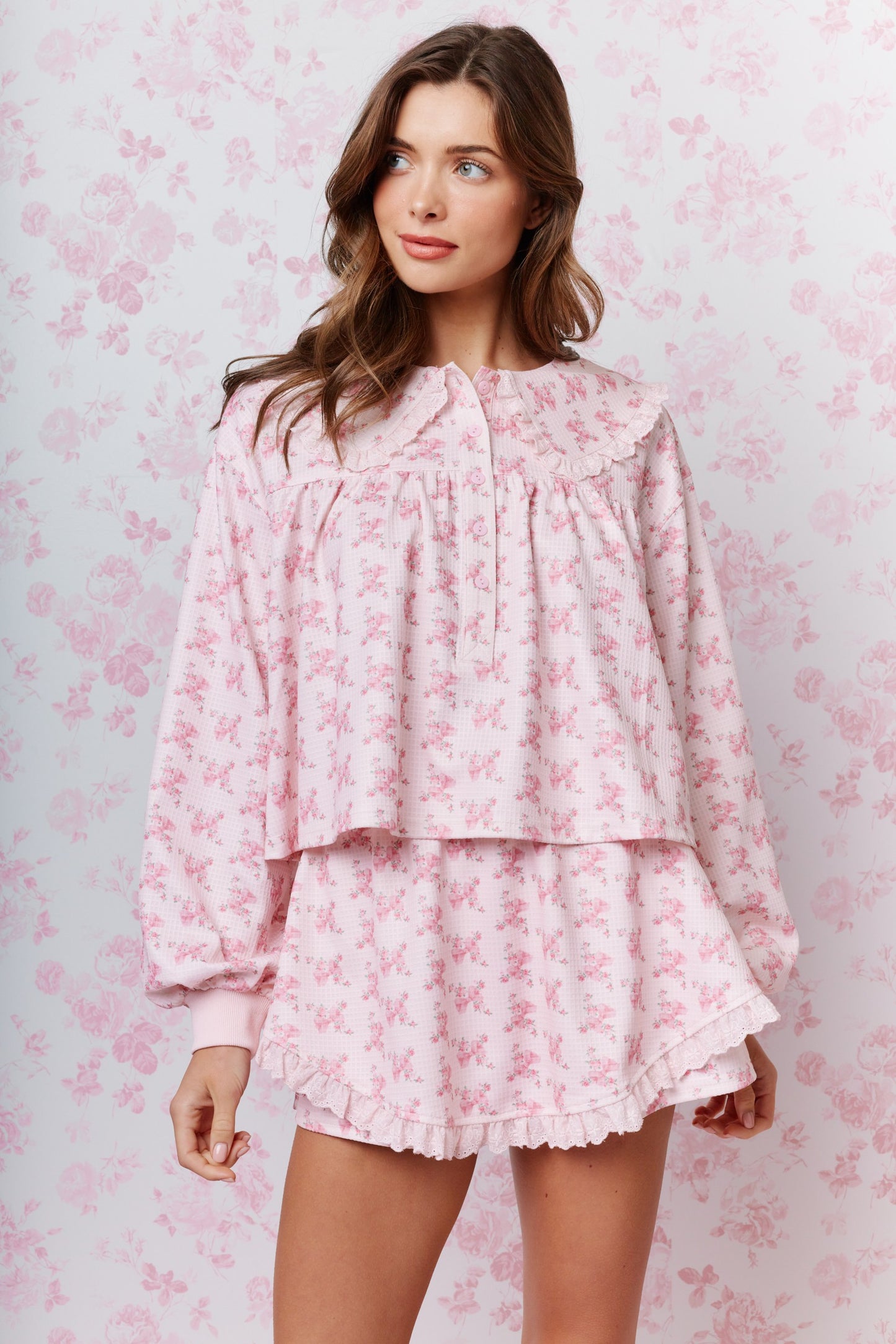 Secret Garden Floral Top & Skort Set