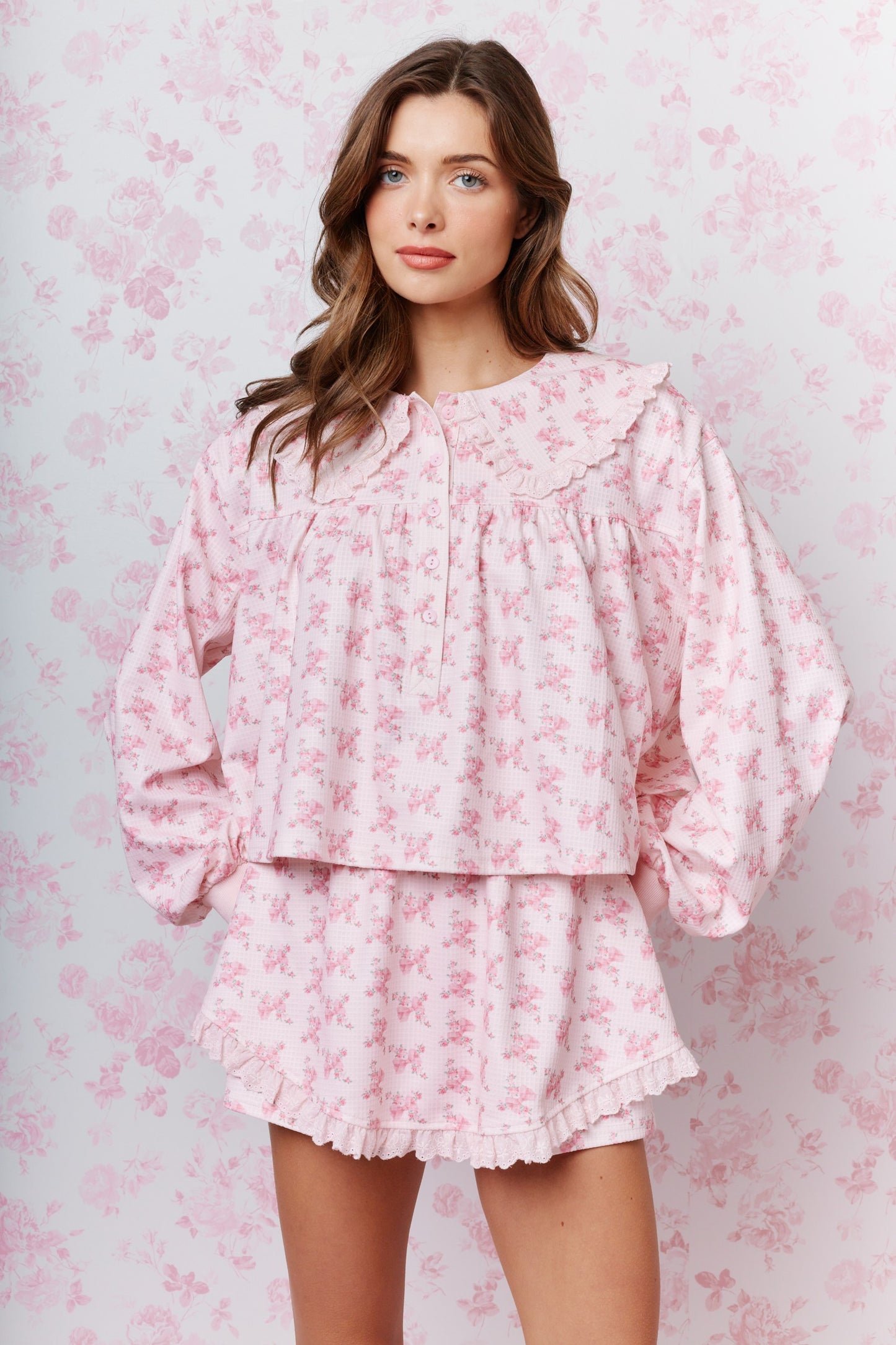 Secret Garden Floral Top & Skort Set