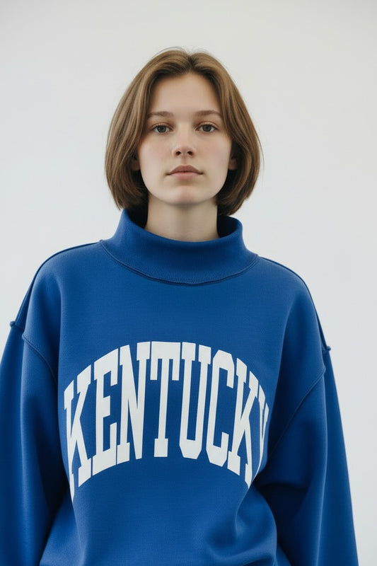 Kentucky Reversible Mock Neck Sweatshirt