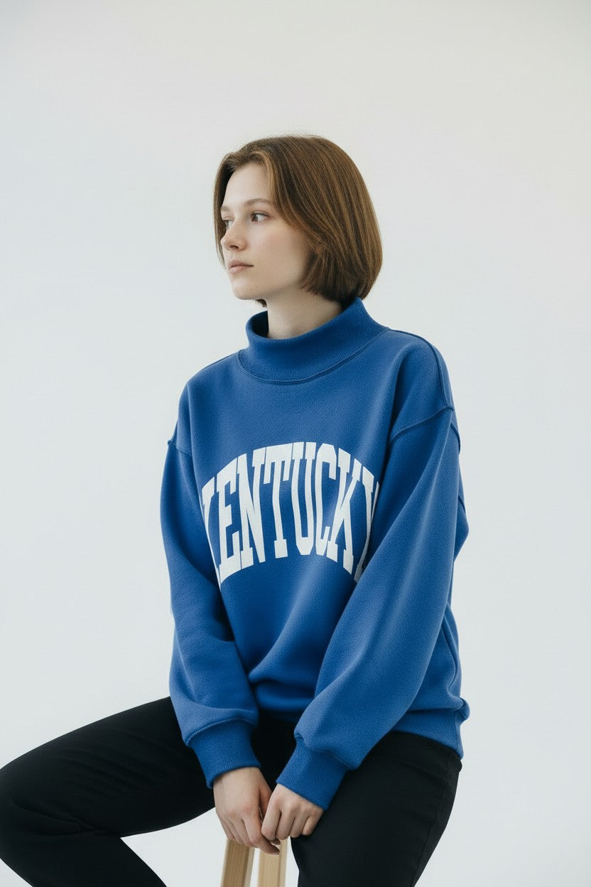 Kentucky Reversible Mock Neck Sweatshirt