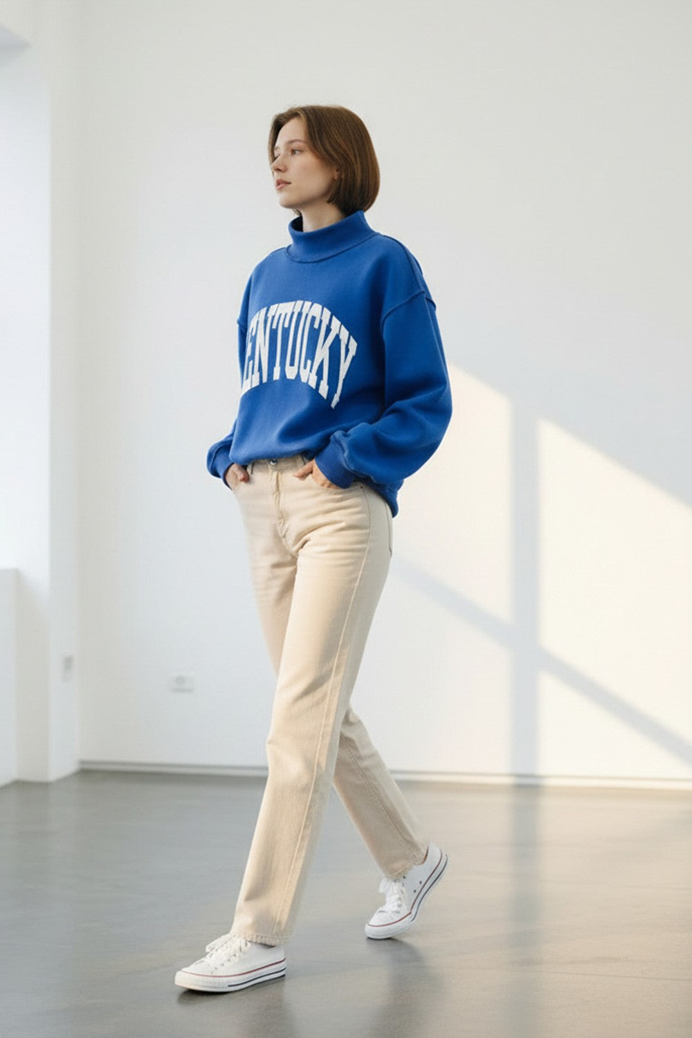 Kentucky Reversible Mock Neck Sweatshirt