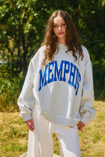 Memphis Reversible Mock Neck Sweatshirt
