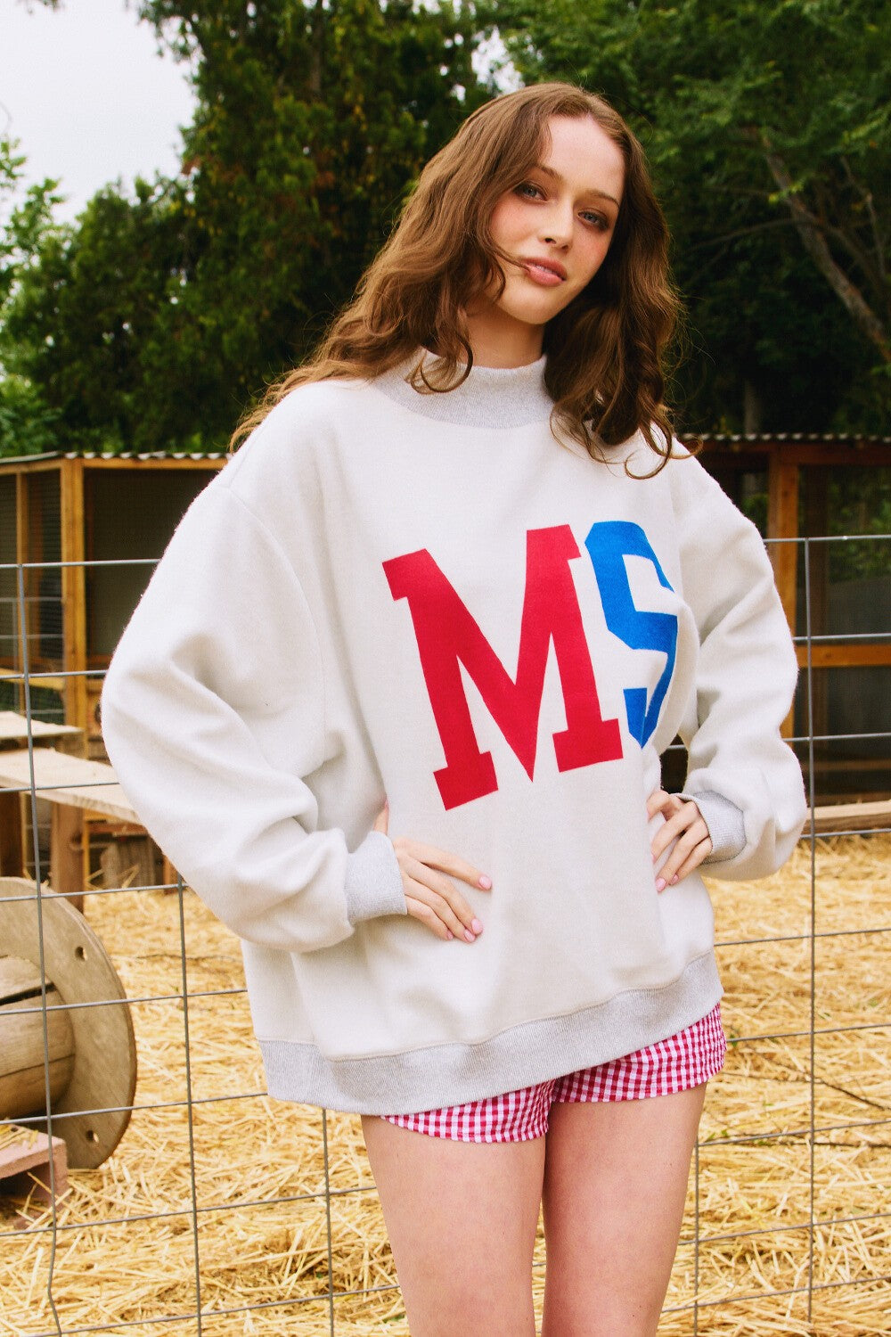 Ole Miss Reversible Mock Neck Sweatshirt