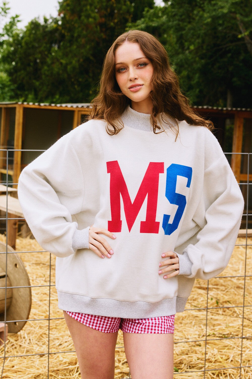 Ole Miss Reversible Mock Neck Sweatshirt