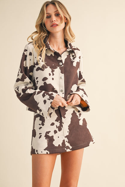 Heads Carolina Cow Top & Skirt Set