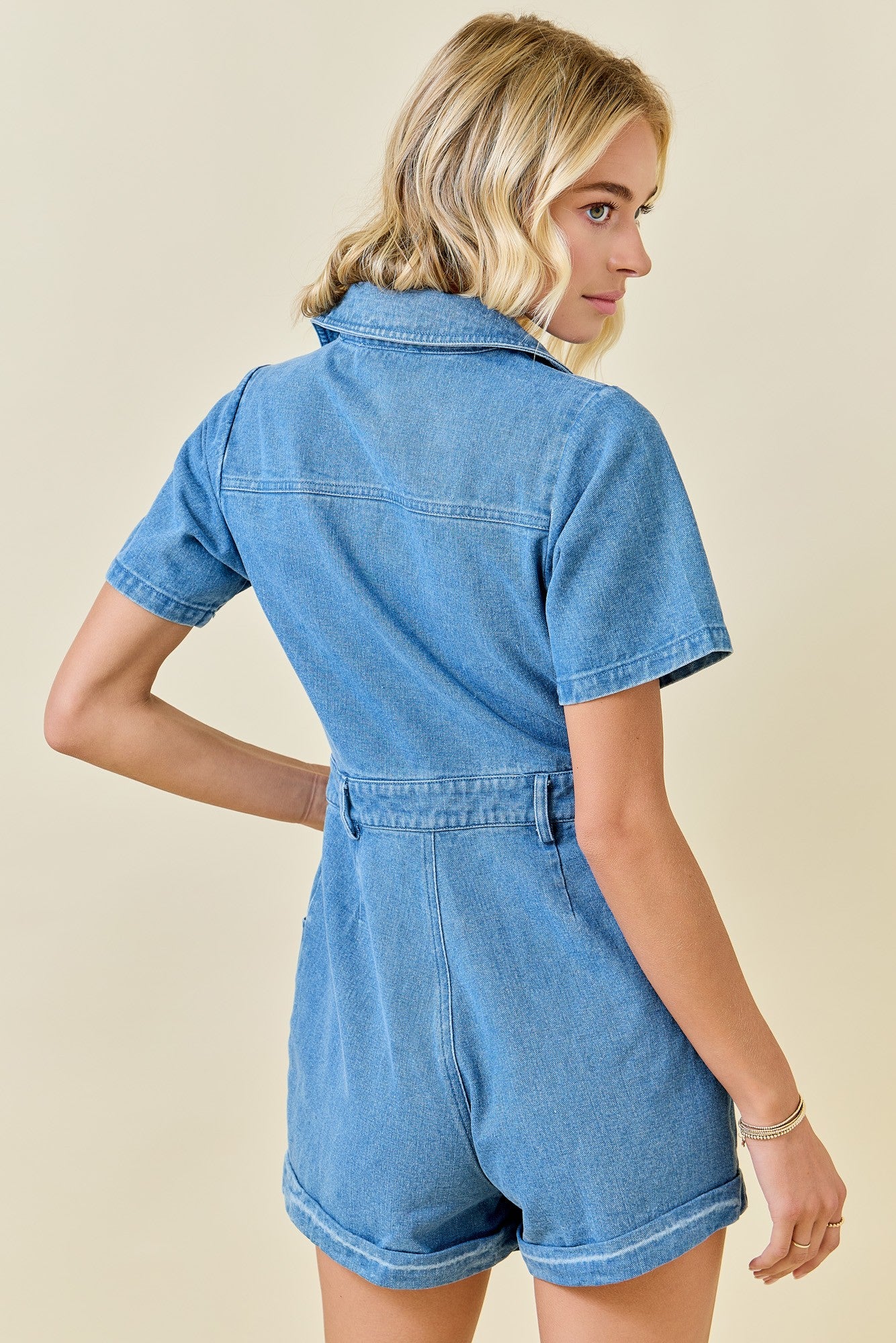 Hoedown Throwdown Denim Romper