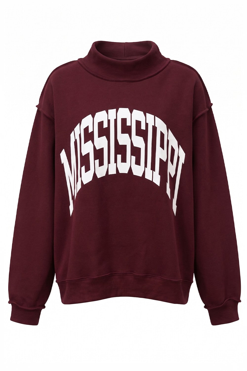 PREORDER: Mississippi/MS Reversible Mock Neck Sweatshirt (EARLY NOVEMBER)
