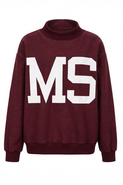 PREORDER: Mississippi/MS Reversible Mock Neck Sweatshirt (EARLY NOVEMBER)