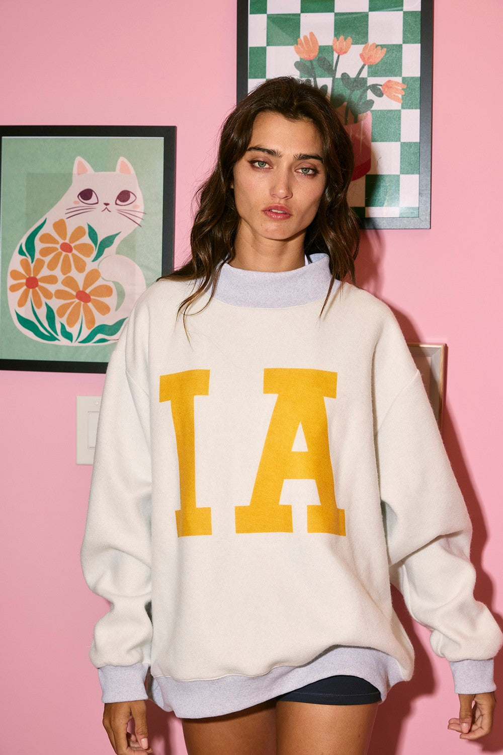 PREORDER: Iowa Reversible Mock Neck Sweatshirt
