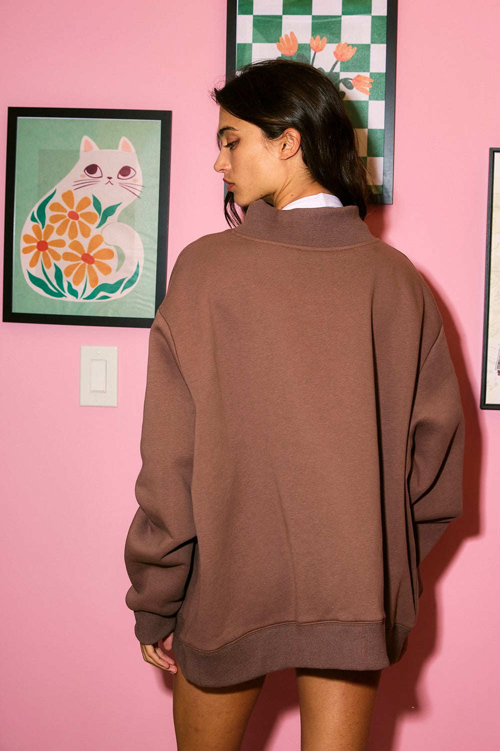 PREORDER: Nashville/Broadway Reversible Mock Neck Sweatshirt